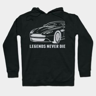 Aston Martin Vanquish Cars Form White Design Hoodie